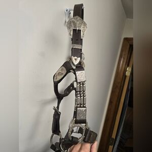 Vintage Leather And Silver Horse Show Halter